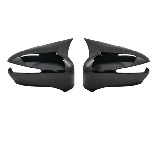 Für Honda Für Civic 8. 2005-2011 Auto Rückspiegel Seitenspiegel Abdeckung Flügelkappe Tür Rückansicht Fall Trim Carbonfaser-optik(Black One Pair) von DXDQS