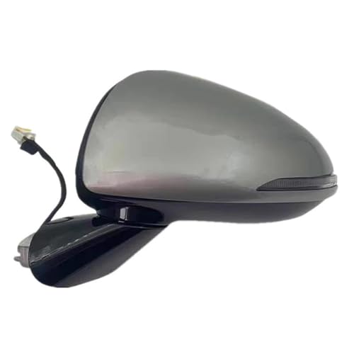 Für Hyundai Für Sonata 2019-2023 Autoseite Externer Rückspiegel Rückspiegel Montage Auto Falten Heizung Spiegel Assy(8 pin Left Grey) von DXDQS