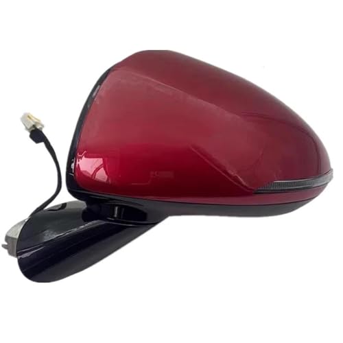 Für Hyundai Für Sonata 2019-2023 Autoseite Externer Rückspiegel Rückspiegel Montage Auto Falten Heizung Spiegel Assy(8 pin Left Red) von DXDQS