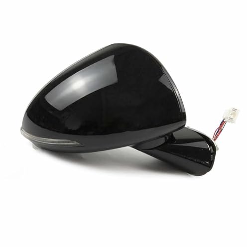 Für Hyundai Für Sonata 2019-2023 Autoseite Externer Rückspiegel Rückspiegel Montage Auto Falten Heizung Spiegel Assy(8 pin Right Black) von DXDQS