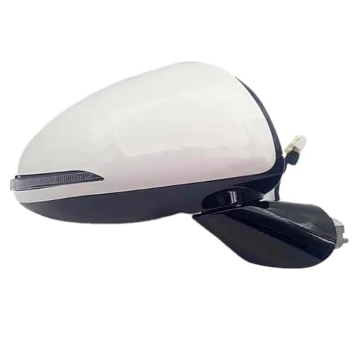 Für Hyundai Für Sonata 2019-2023 Autoseite Externer Rückspiegel Rückspiegel Montage Auto Falten Heizung Spiegel Assy(8 pin Right White) von DXDQS