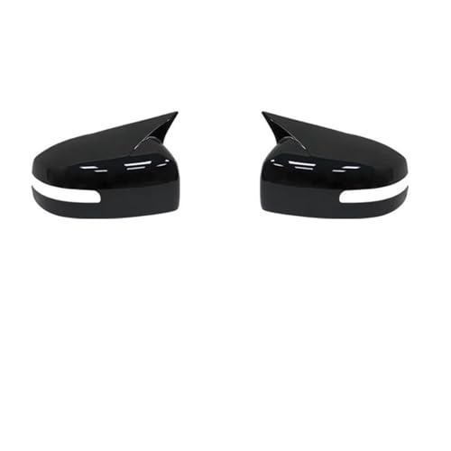 Für Mitsubishi Für Lancer X 10 EX EVO 2013-2016 Seitentür Rückspiegel Abdeckkappe Trim Shell Aufkleber Auto Styling(Gloss Black) von DXDQS