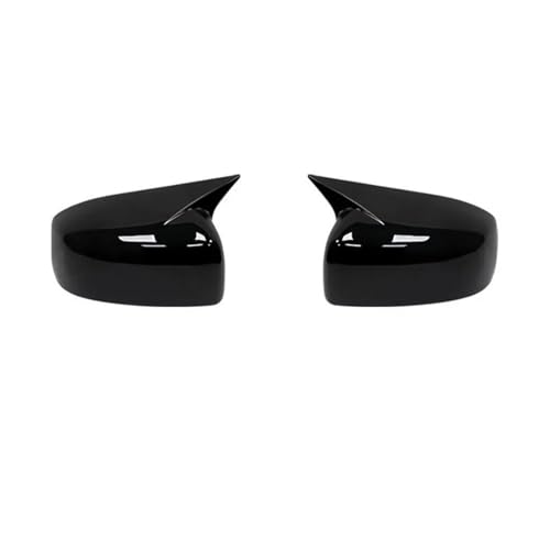 Für Mitsubishi Für Lancer X 10 EX EVO 2013-2016 Seitentür Rückspiegel Abdeckkappe Trim Shell Aufkleber Auto Styling(No light Gloss Black) von DXDQS