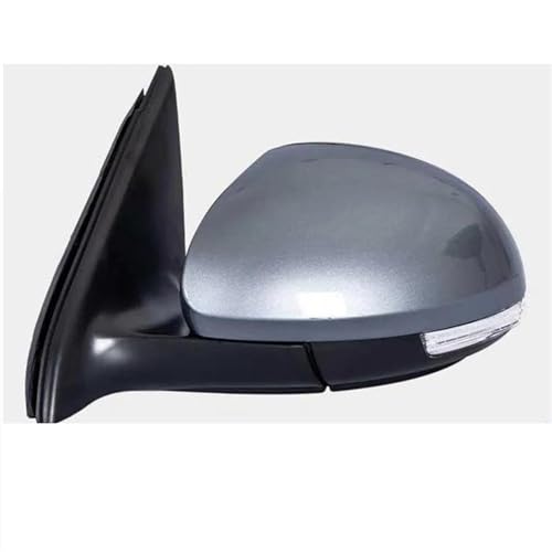 Für VW Für Tiguan 2010-2017 6-draht Elektrisch Einstellbare Objektiv Heizung Band Anzeige Spiegel Baugruppen(1PCS Polar grey L) von DXDQS