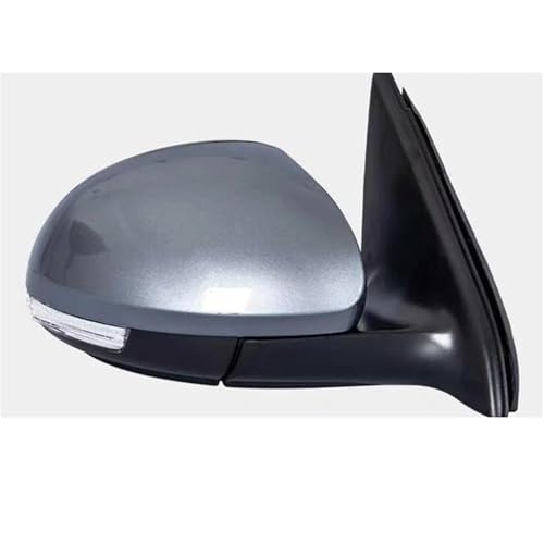 Für VW Für Tiguan 2010-2017 6-draht Elektrisch Einstellbare Objektiv Heizung Band Anzeige Spiegel Baugruppen(1PCS Polar grey R) von DXDQS