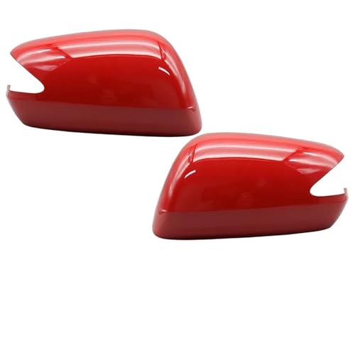Paar Auto Rückspiegel Abdeckung Deckel Für Honda Für Fit Für Jazz 2009-2013 GE6 GE8 Auto Tür Außenseite Spiegel Kappe Shell(Red LH RH) von DXDQS