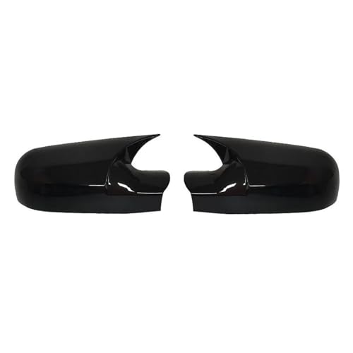 Paar Auto Seite Rückspiegel Abdeckung Kappe Spiegel Shell Für Renault Für Megane 2 MK2 2002-2009 Rückansicht Spiegel Abdeckung Kappe(Bright black) von DXDQS