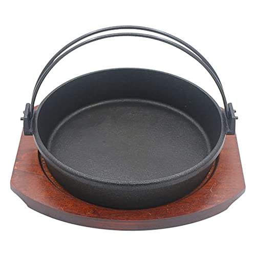 DXDXZDXLUF Anzug aus Gusseisen, Topf im japanischen Stil, Eintopf, Hot Pot mit Tablett-Set, Hot Pot, Suppe, Eintopf (30 cm) von DXDXZDXLUF