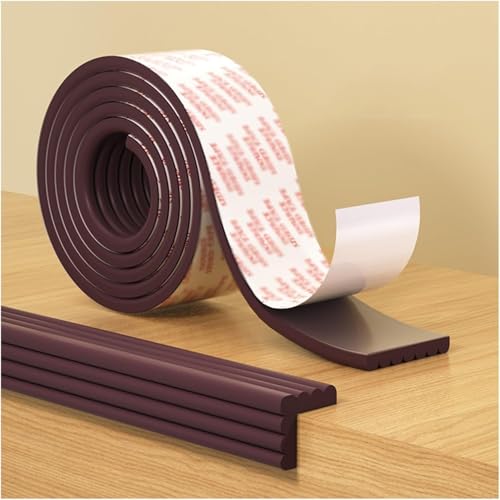 DXEAIN Wandeckenschutz, Kantenschutz, Eckenschutz, Schaumstoff-Kantenschutz, weicher, extrabreiter Wandschutz, Selbstklebender, vorgeklebter Stoßfänger, Kantenschutzpolsterung,(Brown,3pcs) von DXEAIN