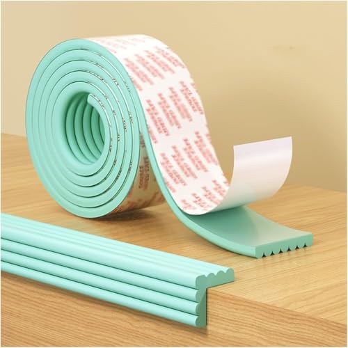 DXEAIN Wandeckenschutz, Kantenschutz, Eckenschutz, Schaumstoff-Kantenschutz, weicher, extrabreiter Wandschutz, Selbstklebender, vorgeklebter Stoßfänger, Kantenschutzpolsterung,(Green B,2pcs) von DXEAIN