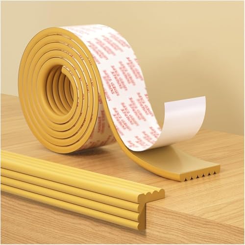 DXEAIN Wandeckenschutz, Kantenschutz, Eckenschutz, Schaumstoff-Kantenschutz, weicher, extrabreiter Wandschutz, Selbstklebender, vorgeklebter Stoßfänger, Kantenschutzpolsterung,(Orange,5pcs) von DXEAIN