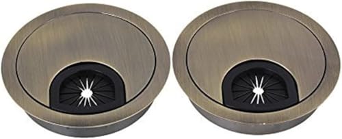 Kabeldurchführung for den Schreibtisch, 2 Stück, 60 mm, bronzefarbene Zinklegierung, Kabeldurchführung for die Oberfläche des Kabellochs. Kabeldurchführung for den Schreibtisch, 2 Stück, 60 mm, bronzefarbene Zinklegierung, Kabeldurchführung for die Oberfläche des Kabellochs. von DXEAIN