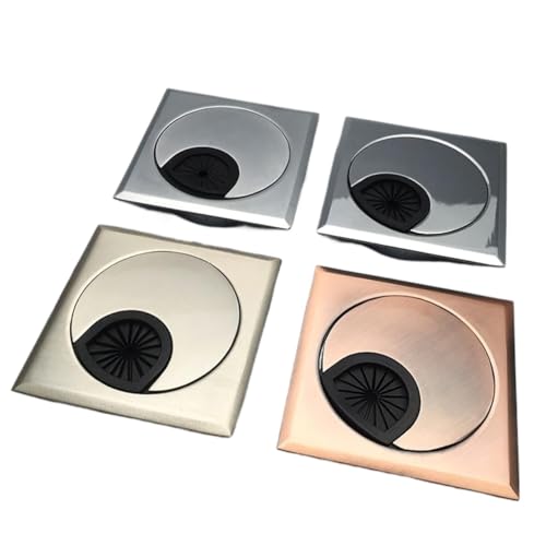 Kabeldurchführung for den Schreibtisch, 2 Stück, quadratisch, 60 mm, Zinklegierung, PC-Computertisch, Kabeldurchlass, Kabellochabdeckung, Kabeldurchführung for den Schreibtisch, 2 Stück, quadratisch, 60 mm, Zinklegierung, PC-Computertisch, Kabeldurchlass, Kabellochabdeckung, von DXEAIN