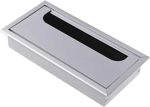Kabeldurchführung for den Schreibtisch, 80 x 80 mm/160 mm/275 mm, Kabellochabdeckung aus Aluminiumlegierung, Kabelklemme, Hardware for Kabelbefestigung, von DXEAIN