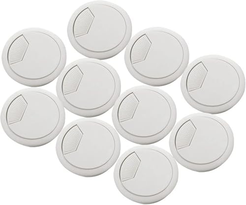Kabeldurchführungen for Schreibtische, 10 Stück, for Zuhause, Büro, Schreibtisch, Tisch, Computer, 60 mm, Kabelloch, Grau Kabeldurchführungen for Schreibtische, 10 Stück, for Zuhause, Büro, Schreibtisch, Tisch, Computer, 60 mm, Kabelloch, Grau von DXEAIN