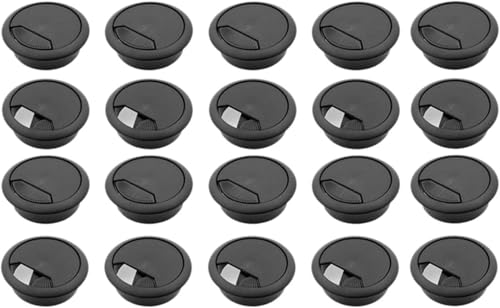 Kabeldurchführungen for den Schreibtisch, 20 Stück, 5,1 cm, Kabellochabdeckung for Kabel-Organizer, Kunststoffabdeckung, Kabeldurchführungen for den Schreibtisch, 20 Stück, 5,1 cm, Kabellochabdeckung for Kabel-Organizer, Kunststoffabdeckung, von DXEAIN