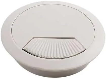 Kabeldurchführungen for den Schreibtisch, 8 Stück, abnehmbare Abdeckung for Schreibtischlöcher, 50 mm, 53 mm, 60 mm, Grauweiß, Silber, Schwarz, von DXEAIN
