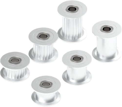 Zahnriemenscheibe, 20 Zähne, synchrone Zahnriemenscheibe, Bohrung 3, 4, 5, 6 mm, mit Lager, Zahnriemenscheibe, 20 Zähne, synchrone Zahnriemenscheibe, Bohrung 3, 4, 5, 6 mm, mit Lager, von DXEAIN
