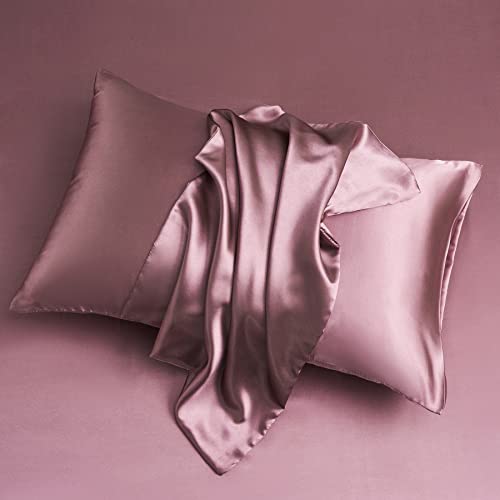 2er Set Kissenbezug 40x80 cm Seide Satin Altrosa Rosa Muster Glatt Glänzend Luxus Uni Shining Kopfkissenbezug 40x80, Kissenhülle Dekokissenbezug Kopfkissenbezug Bettkissenbezug 2er Set Kissenbezug 40x80 cm Seide Satin Altrosa Rosa Muster Glatt Glänzend Luxus Uni Shining Kopfkissenbezug 40x80, Kissenhülle Dekokissenbezug Kopfkissenbezug Bettkissenbezug von DXHOME