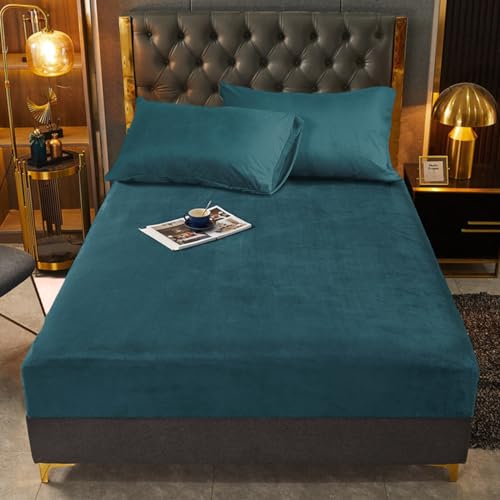 Fleece Spannbettlaken Bettlaken 200x200 Petrol Winter Samt Boxspringbett Warm Frottee Set Leintuch Boxspringbett Biber Uni Spannleintuch 2.00 x 2.00 Doppelbett Muster Leintuch für Hohe Matratze Fleece Spannbettlaken Bettlaken 200x200 Petrol Winter Samt Boxspringbett Warm Frottee Set Leintuch Boxspringbett Biber Uni Spannleintuch 2.00 x 2.00 Doppelbett Muster Leintuch für Hohe Matratze von DXHOME