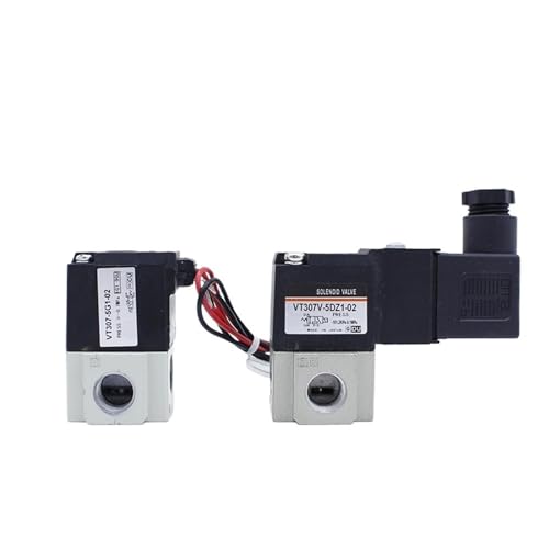 3 Way Pneumatic High Frequency Solenoid Valve 1/8 1/4 Thread 12V 24V 220V VT307/VT307V Grommet/DIN Terminal Vacuum Type Valve(VT307-4D1-02) von DXKWRKUFN