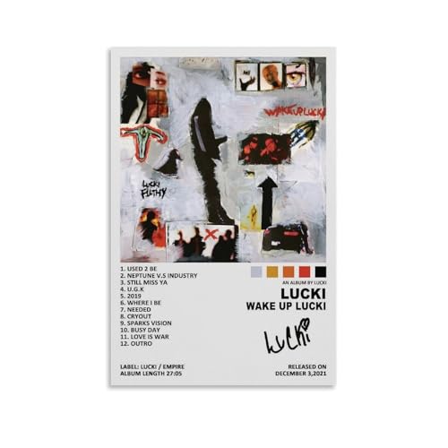 DXLFHG Lucki Wake Up Lucki, modernes wasserdichtes Poster, Wanddekoration, einzigartige Heimdekoration, tolles Andenken für Jubiläen und Geburtstage, ungerahmt, 50 x 75 cm DXLFHG Lucki Wake Up Lucki, modernes wasserdichtes Poster, Wanddekoration, einzigartige Heimdekoration, tolles Andenken für Jubiläen und Geburtstage, ungerahmt, 50 x 75 cm von DXLFHG