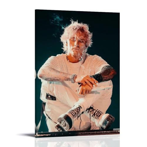 DXLFHG Machine Gun Kelly Modernes wasserdichtes Poster, Wanddekoration, einzigartige Heimdekoration, tolles Andenken für Jubiläen und Geburtstage, Rahmenstil, 30 x 45 cm DXLFHG Machine Gun Kelly Modernes wasserdichtes Poster, Wanddekoration, einzigartige Heimdekoration, tolles Andenken für Jubiläen und Geburtstage, Rahmenstil, 30 x 45 cm von DXLFHG