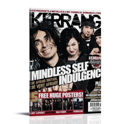 DXLFHG Mindless Self Indulgence Modernes, wasserdichtes Poster, Wanddekoration, einzigartige Heimdekoration, tolles Andenken für Jubiläen und Geburtstage, Rahmenstil: 20 x 30 cm von DXLFHG