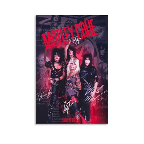 DXLFHG Mötley Crüe Modernes, wasserdichtes Poster, Wanddekoration, einzigartige Heimdekoration, tolles Andenken für Jubiläen und Geburtstage, ungerahmt, 30 x 45 cm von DXLFHG