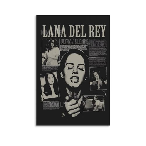 Lana Del Rey Modernes, wasserdichtes Poster, Wanddekoration, einzigartige Heimdekoration, tolles Andenken für Jubiläen und Geburtstage, ungerahmt, 20 x 30 cm von DXLFHG