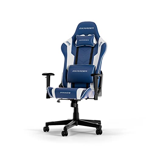 DXRacer PRINCE L Blau & Weiß PVC Leder das Orginal Gaming Stuhl von DXRacer