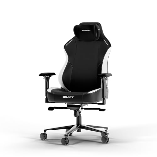 DXRacer CRAFT XL Schwarz & Weiß EPU Leder das Orginal Gaming Stuhl von DXRacer