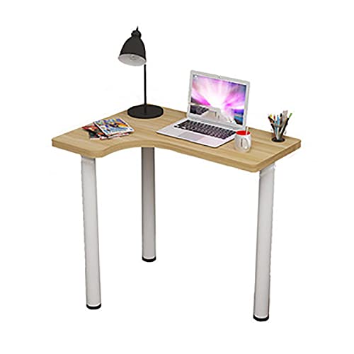 DXYDZSWD Computerschreibtisch, Kleiner Wohnung Eckschreibtisch/Schreibtisch, MDF +. Kohlenstoffstahl-Beinschalter, for Wohnzimmer, Schlafzimmer, Büro-Tisch(1,A) von DXYDZSWD