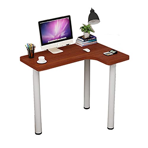 DXYDZSWD Computerschreibtisch, Kleiner Wohnung Eckschreibtisch/Schreibtisch, MDF +. Kohlenstoffstahl-Beinschalter, for Wohnzimmer, Schlafzimmer, Büro-Tisch(2,B) von DXYDZSWD