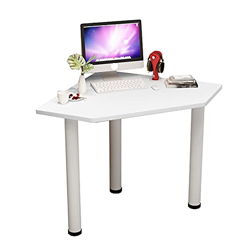 DXYDZSWD Ecktisch, Kleiner Wohnung Computertisch, (MDF. + Stahlrahmen) Home Simplicity Ecke Schreibtisch, for Wohnzimmer, Schlafzimmer, Arbeitszimmer(B) von DXYDZSWD
