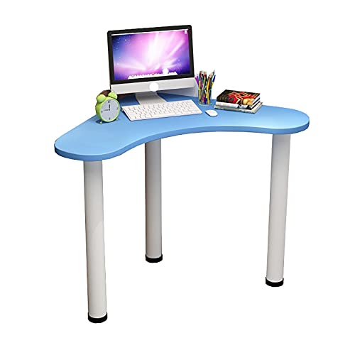 DXYDZSWD Ecktisch, Small Wohnung Computertisch, Schreibtisch, (MDF. + Stahlrahmen) Schreibtisch, for Wohnzimmer, Schlafzimmer, Arbeitszimmer(A) von DXYDZSWD