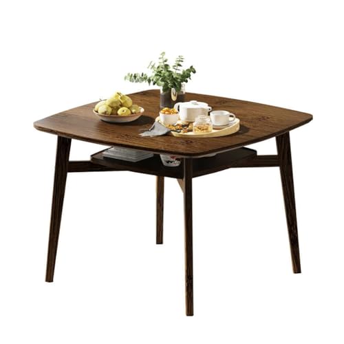 DXYDZSWD Esstisch aus Massivholz, einfacher quadratischer Schreibtisch for kleine Haushaltseinheiten, Computertisch for Essen, Schreiben und Lernen(60x60x75cm) von DXYDZSWD