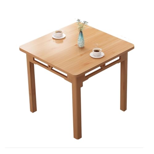 DXYDZSWD Esstisch aus Massivholz, einfacher quadratischer Schreibtisch for kleine Haushaltseinheiten, Computertisch for Essen, Schreiben und Lernen(80x80x72cm) von DXYDZSWD