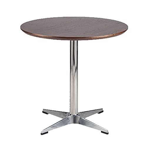 DXYDZSWD Runder Couchtisch, Esstisch aus MDF + Aluminiumlegierung for kleine Wohnungen, for Rezeption, Café, Milchteeladen(B,80cm) von DXYDZSWD