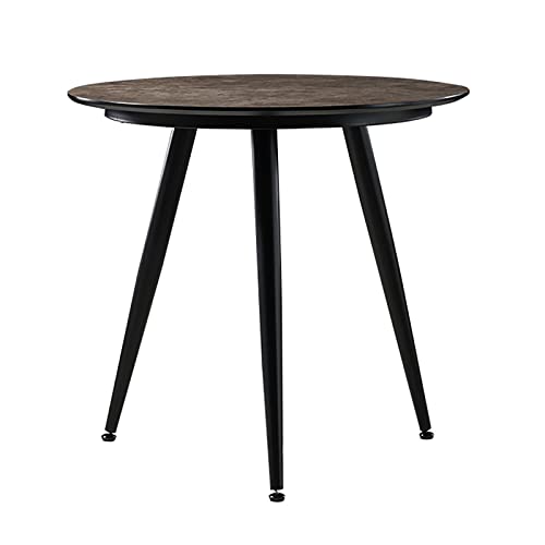 DXYDZSWD Runder Esstisch, nordischer Ins-Couchtisch, Verhandlungstisch for Zuhause und Freizeit, for Rezeption, Café, Milchteeladen (80 x 75 cm)(A) von DXYDZSWD