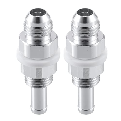 DXZXDJIU 2 stücke Auto Männlichen Flare Schott zu Schlauch Barb Adapter Fitting for Automotive Anwendungen(6AN5/16) von DXZXDJIU
