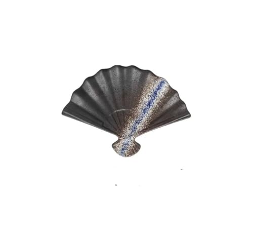 DXZXDJIU Fächerförmiger Retro-Essteller for Sushi, Sashimi und gegrilltes Fleisch – ideal for den privaten und gewerblichen Gebrauch(Summer Orchid) von DXZXDJIU
