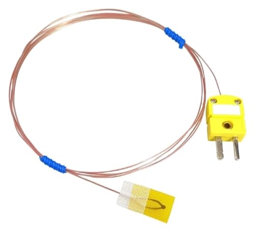 DXZXDJIU Oberflächen-Thermoelement-Temperatursensor Typ K/J/T – Klebebandsonde for genaue Temperaturmessung(T 0.5 Meter) von DXZXDJIU