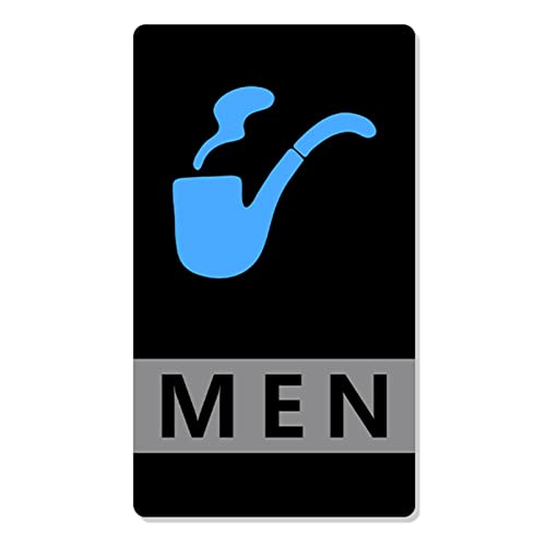 Badezimmerschild, Toilettenschilder for Männer und Frauen, Badezimmertürschilder, erhabene 3D-Symbole, Toilettenschild-Dekoration, Acryl, for Büros, Unternehmen und Restaurants(Color:Blue) von DXchfuw