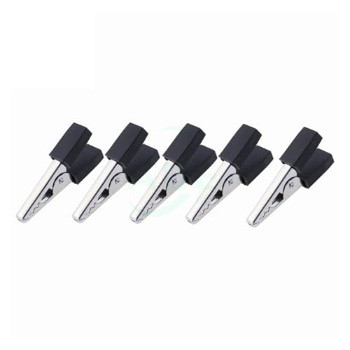 Rote schwarze Klemmen, Krokodilklemmentest, elektrische Batterie-Krokodilklemme, 35 mm(5PCS BLACK) von DYBOZSHF