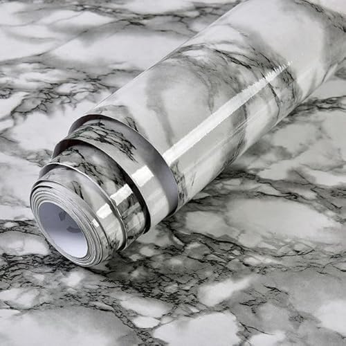 DYETEE 60 cm selbstklebende, wasserdichte Vinyl-Tapete für Badezimmer-Arbeitsplatten-Dekor, PVC-Küche, ölbeständige Aufkleber, Schrankrenovierung von DYETEE