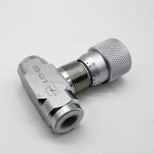 Ventile, STB-G1/4 STB-G3/8 STB-G1/2 STB-G3/4 STB-G1 Durchflussregelventil STB Hydraulisches Drosselventil 1PC(STB-G3-8) von DYETEE