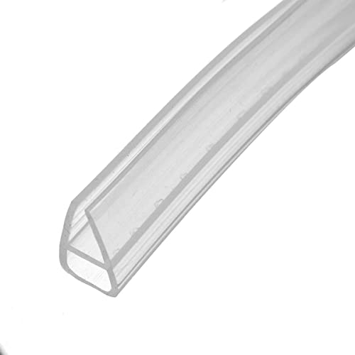 h-Form/U-Form Duschtürdichtung,für 6mm 8mm 10mm 12mm Glasstärke geeignet - Dichtung Dusche - Gummilippe Duschtür (2.5m U Type,10mm) von DYHYUH