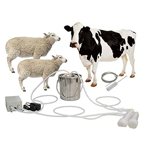 DYJD Elektrische Küheschafe Melkmaschine, Ziege Melkmaschine, Kuhschafziege Melker, tragbare automatische Rindermessgeräte, für Schafe und Ziege,for Cows and Sheep,14L von DYJD