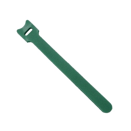 50 Stück Wiederverwendbare Befestigungskabelbinder, Verstellbare Kabelbinder, Nylon-Kabelmanagement-Gurte, Hakenschlaufen-Kabel-Organizer, Drahtbinder(Green,12x200mm) von DYJLPP